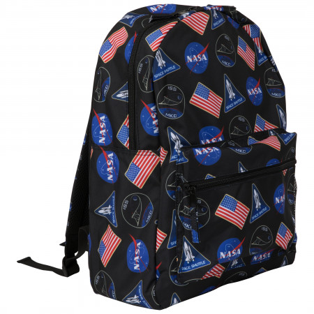 Nasa American Flag All Over Print Backpack